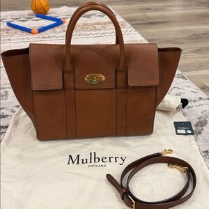 Mulberry Bayswater Brown Leather satchel Tote Bag in Oak